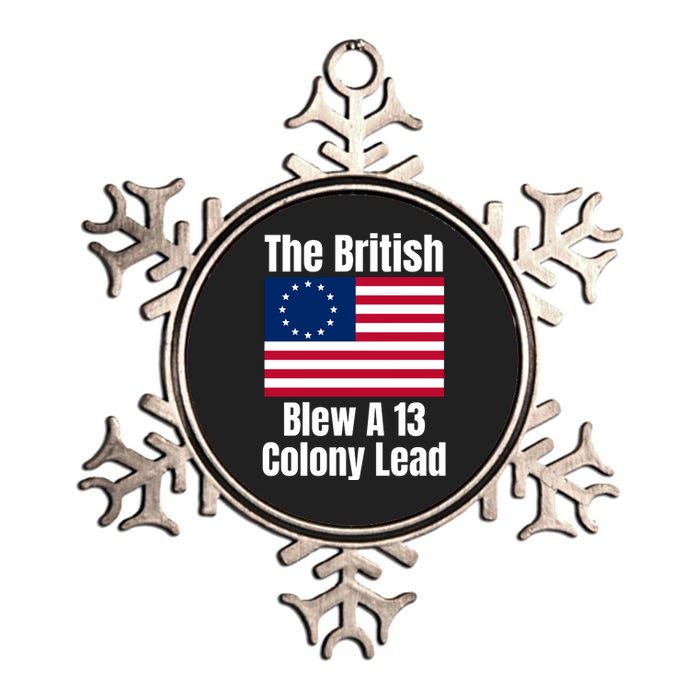 Betsy Ross Flag The British Blew A 13 Colony Lead Metallic Star Ornament