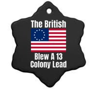 Betsy Ross Flag The British Blew A 13 Colony Lead Ceramic Star Ornament