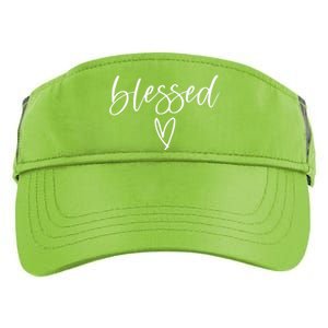 Blessed Religious Faith Christian Tee Gifts For Adult Drive Performance Visor