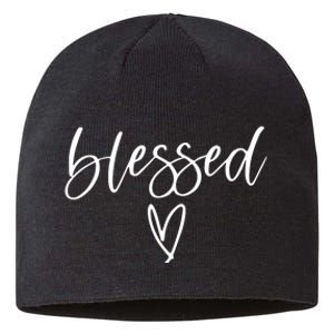 Blessed Religious Faith Christian Tee Gifts For Sustainable Beanie