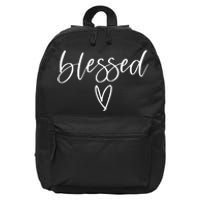 Blessed Religious Faith Christian Tee Gifts For 16 in Basic Backpack