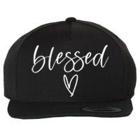 Blessed Religious Faith Christian Tee Gifts For Wool Snapback Cap