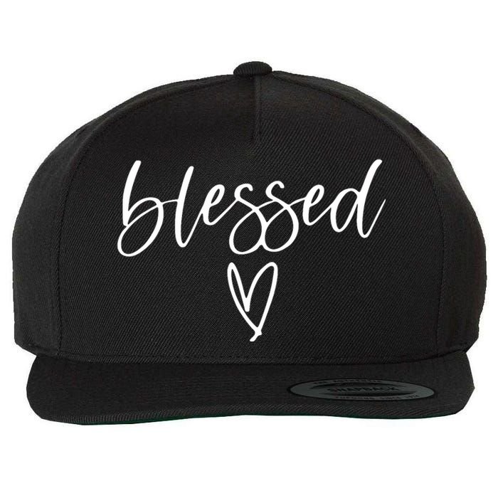 Blessed Religious Faith Christian Tee Gifts For Wool Snapback Cap