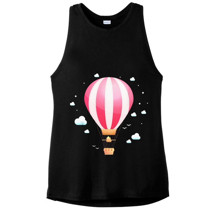 Balloon Ride Festival Hot Air Balloon Pilot Hot Air Balloon Ladies PosiCharge Tri-Blend Wicking Tank