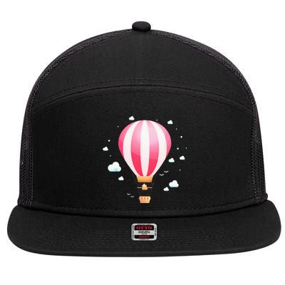 Balloon Ride Festival Hot Air Balloon Pilot Hot Air Balloon 7 Panel Mesh Trucker Snapback Hat