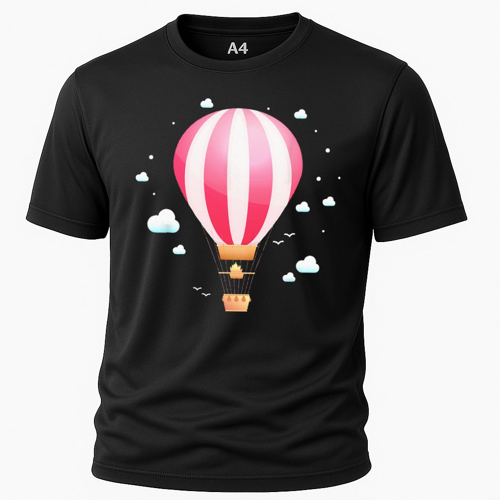 Balloon Ride Festival Hot Air Balloon Pilot Hot Air Balloon Cooling Performance Crew T-Shirt
