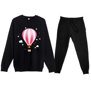 Balloon Ride Festival Hot Air Balloon Pilot Hot Air Balloon Premium Crewneck Sweatsuit Set