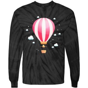 Balloon Ride Festival Hot Air Balloon Pilot Hot Air Balloon Tie-Dye Long Sleeve Shirt