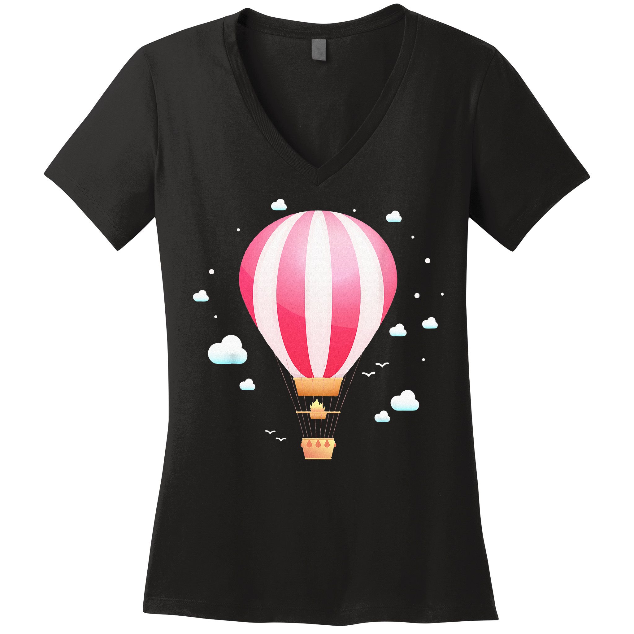 Balloon Ride Festival Hot Air Balloon Pilot Hot Air Balloon Women's V-Neck T-Shirt