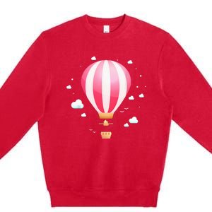 Balloon Ride Festival Hot Air Balloon Pilot Hot Air Balloon Premium Crewneck Sweatshirt