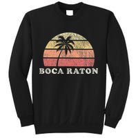 Boca Raton Fl Vintage 70s Retro Throwback Design Sweatshirt