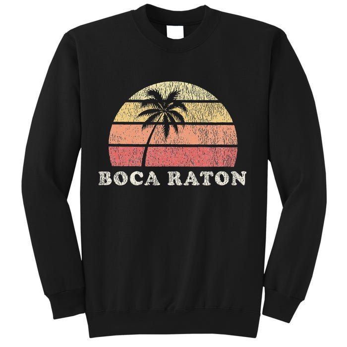 Boca Raton Fl Vintage 70s Retro Throwback Design Sweatshirt