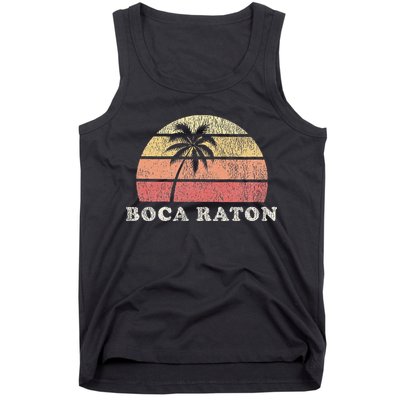 Boca Raton Fl Vintage 70s Retro Throwback Design Tank Top