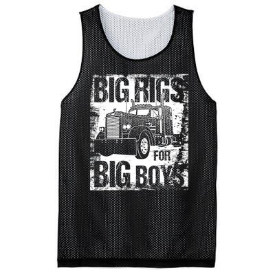 Big Rigs For Big 18 Wheeler Trucking Mesh Reversible Basketball Jersey Tank