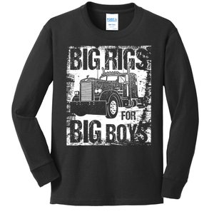 Big Rigs For Big 18 Wheeler Trucking Kids Long Sleeve Shirt