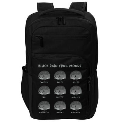 Black Rain Frog Moods Grumpy Black Desert Rain Frog Impact Tech Backpack