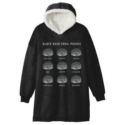 Black Rain Frog Moods Grumpy Black Desert Rain Frog Hooded Wearable Blanket