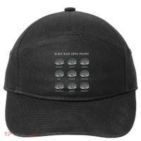 Black Rain Frog Moods Grumpy Black Desert Rain Frog 7-Panel Snapback Hat