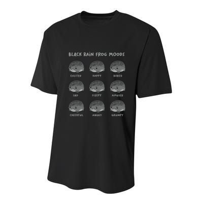 Black Rain Frog Moods Grumpy Black Desert Rain Frog Youth Performance Sprint T-Shirt