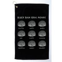 Black Rain Frog Moods Grumpy Black Desert Rain Frog Golf Towel