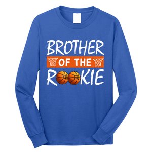 Basketball Rookie First Birthday Brother Family Matching Cute Gift Long Sleeve Shirt