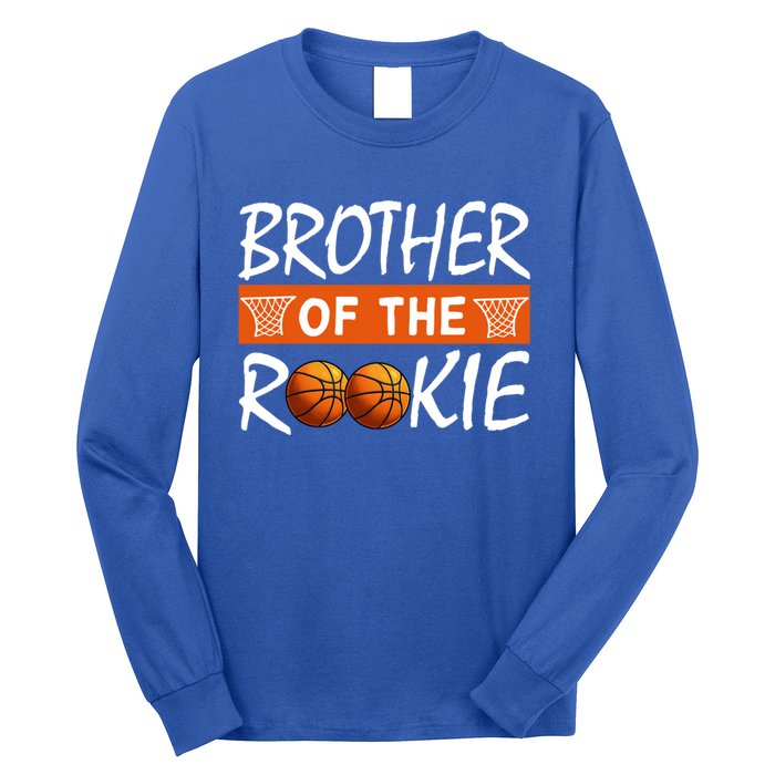 Basketball Rookie First Birthday Brother Family Matching Cute Gift Long Sleeve Shirt