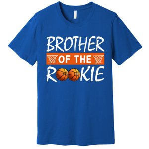 Basketball Rookie First Birthday Brother Family Matching Cute Gift Premium T-Shirt