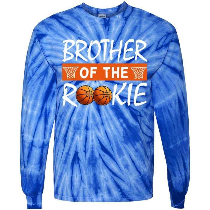 Basketball Rookie First Birthday Brother Family Matching Cute Gift Tie-Dye Long Sleeve Shirt