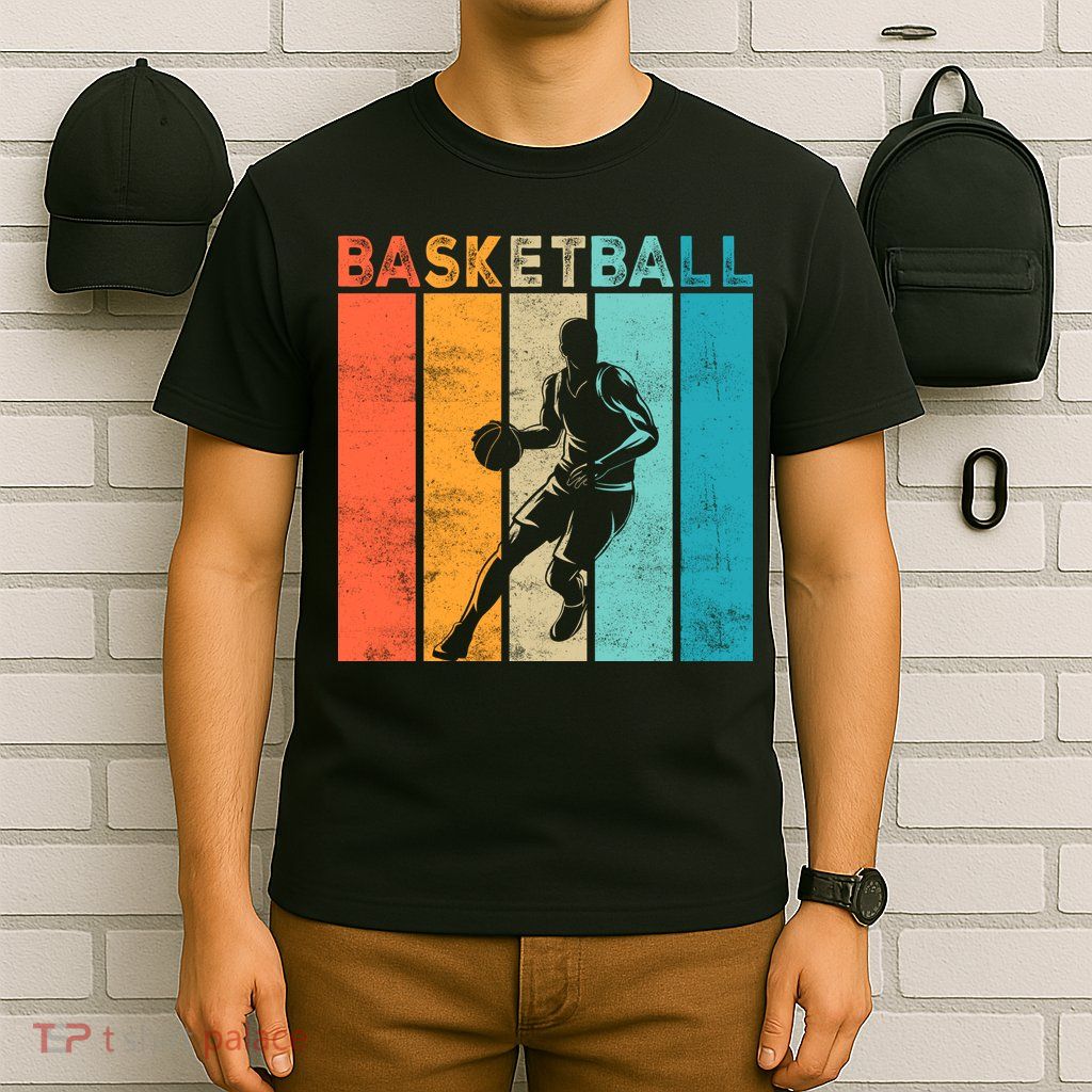 Basketball Retro For Basketball Team Sport Bball T-Shirt