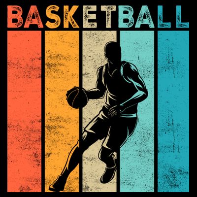 Basketball Retro For Basketball Team Sport Bball T-Shirt
