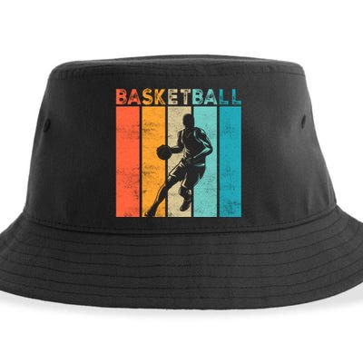 Basketball Retro For Basketball Team Sport Bball Sustainable Bucket Hat