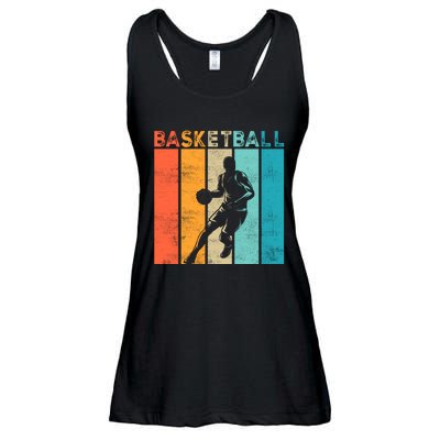 Basketball Retro For Basketball Team Sport Bball Ladies Essential Flowy Tank