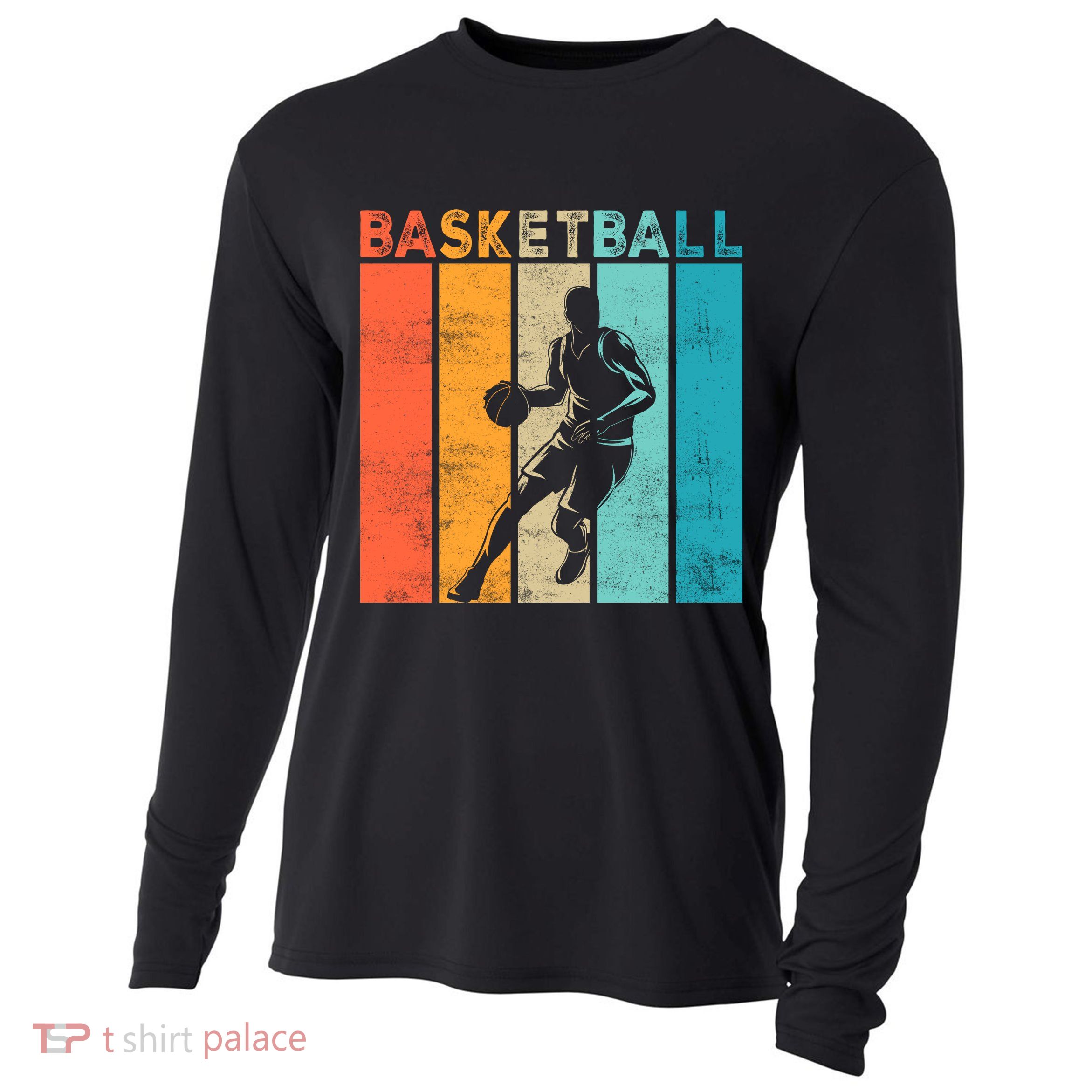 Basketball Retro For Basketball Team Sport Bball Cooling Performance Long Sleeve Crew