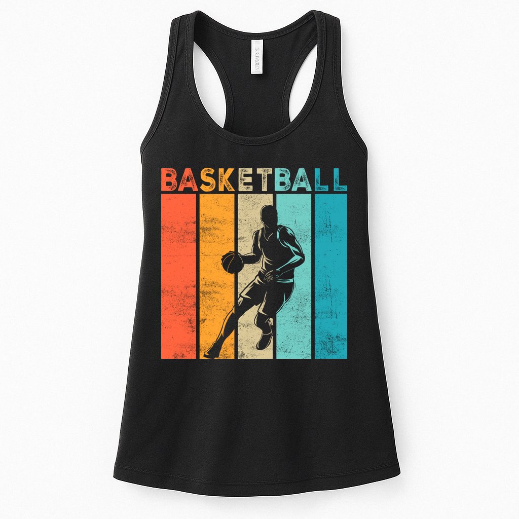 Basketball Retro For Basketball Team Sport Bball Womens Tank Top