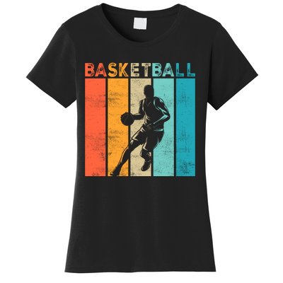 Basketball Retro For Basketball Team Sport Bball Women's T-Shirt