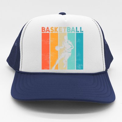 Basketball Retro For Basketball Team Sport Bball Trucker Hat