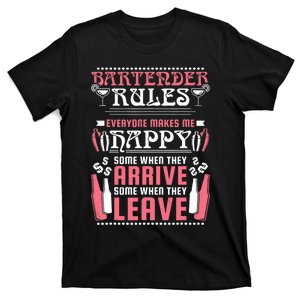 Bartender Rules, Funny Bartending T-Shirt