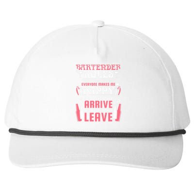 Bartender Rules, Funny Bartending Snapback Five-Panel Rope Hat