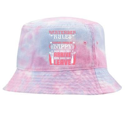 Bartender Rules, Funny Bartending Tie-Dyed Bucket Hat