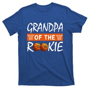 Basketball Rookie First Birthday Grandpa Family Matching Funny Gift T-Shirt