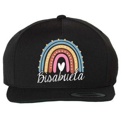 Bisabuela Rainbow For Funny Grandma Christmas Mothers Day Wool Snapback Cap