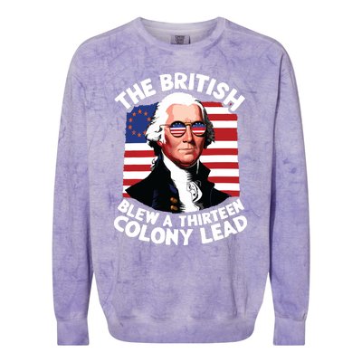 Betsy Ross Flag The British Blew A 13 Colony Lead Colorblast Crewneck Sweatshirt