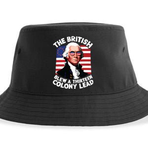 Betsy Ross Flag The British Blew A 13 Colony Lead Sustainable Bucket Hat