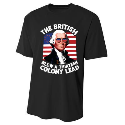 Betsy Ross Flag The British Blew A 13 Colony Lead Performance Sprint T-Shirt