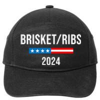 Brisket Ribs Funny Brisket Ribs 2024 7-Panel Snapback Hat