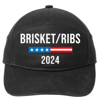 Brisket Ribs Funny Brisket Ribs 2024 7-Panel Snapback Hat