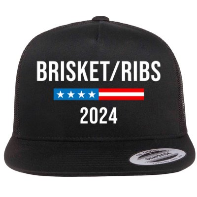 Brisket Ribs Funny Brisket Ribs 2024 Flat Bill Trucker Hat