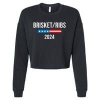 Brisket Ribs Funny Brisket Ribs 2024 Cropped Pullover Crew