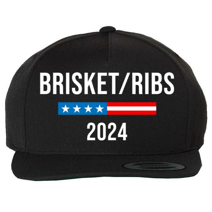 Brisket Ribs Funny Brisket Ribs 2024 Wool Snapback Cap