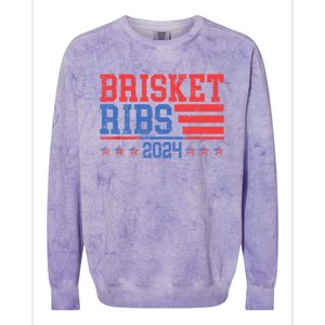 Brisket Ribs Funny Brisket Ribs 2024 Colorblast Crewneck Sweatshirt